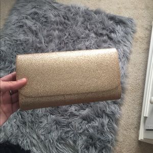 Gold hand bag